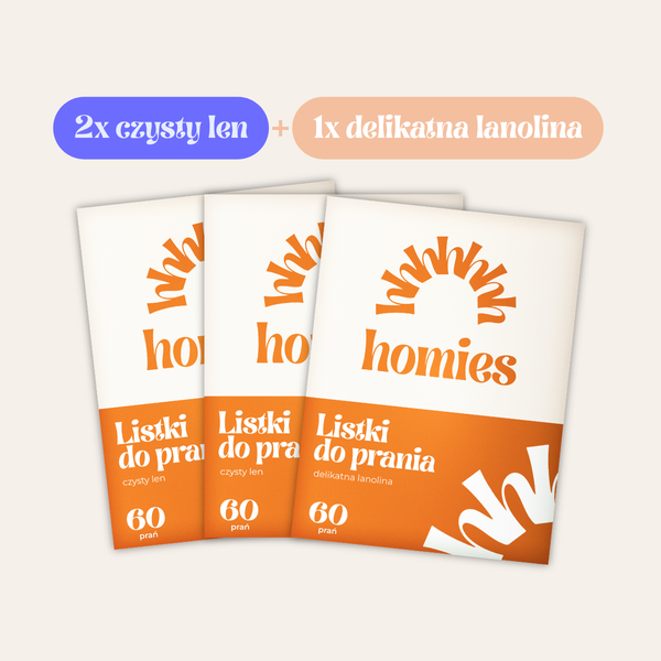 Listki do prania · Czysty Len